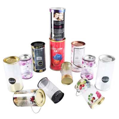 High quality clear cylinder packaging container, small plastic cylinder box packaging,clear PVC PET tube plastic case