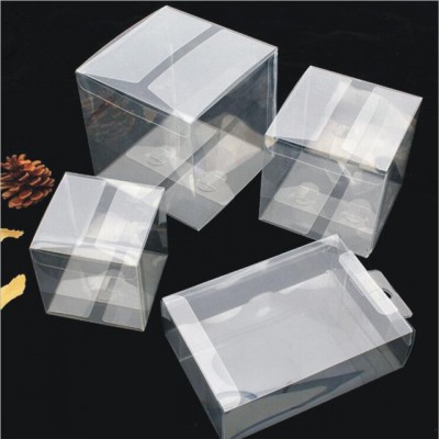 Custom clear square PVC plastic box transparent waterproof gift packaging box